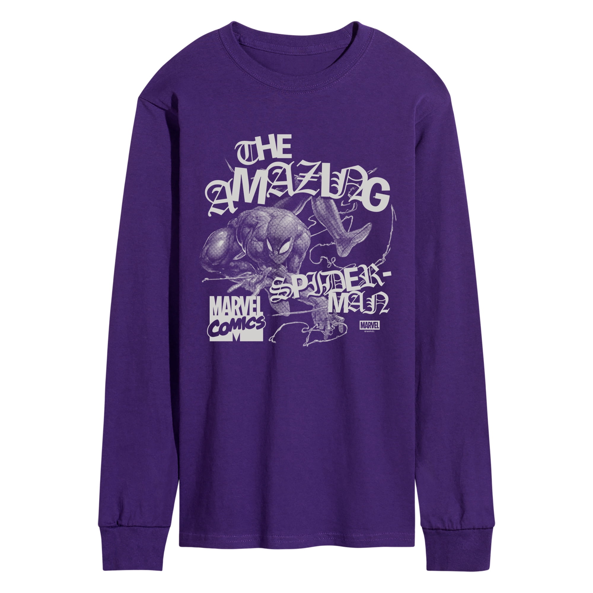 Spider-Man - Spidey Hip Hop Men's Long Sleeve Graphic T-Shirt - Walmart.com