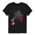 thumbnail image 1 of Spider-Man - Spray Can Web Miles Morales Boys' Short Sleeve Graphic T-Shirt, 1 of 4