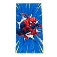 thumbnail image 1 of Spider-Man Swing Into Action Kids Beach Towel, 27 x 54, Blue, Marvel, 1 of 13