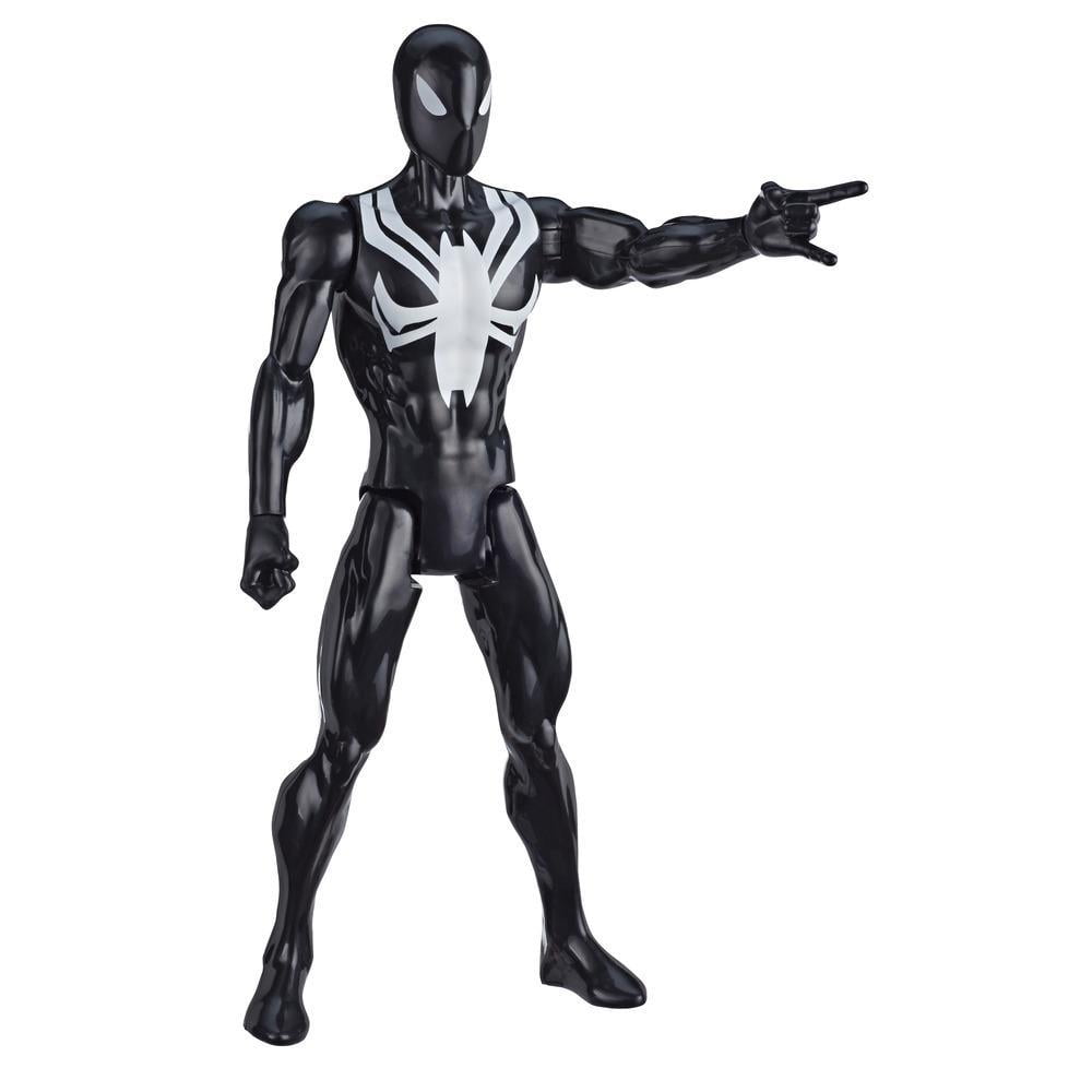 Spider-Man Titan Hero Series Web Warriors Black Suit Spider-Man Action ...