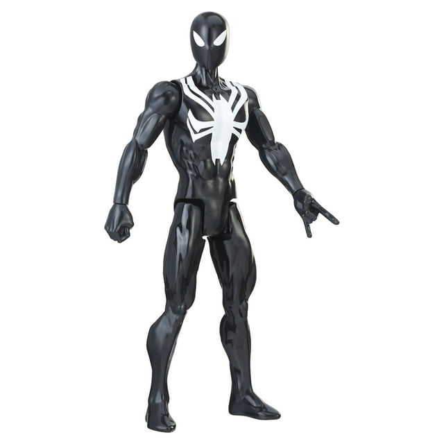 Spider-Man Titan Hero Series Web Warriors: Black Suit Spider-Man Action ...
