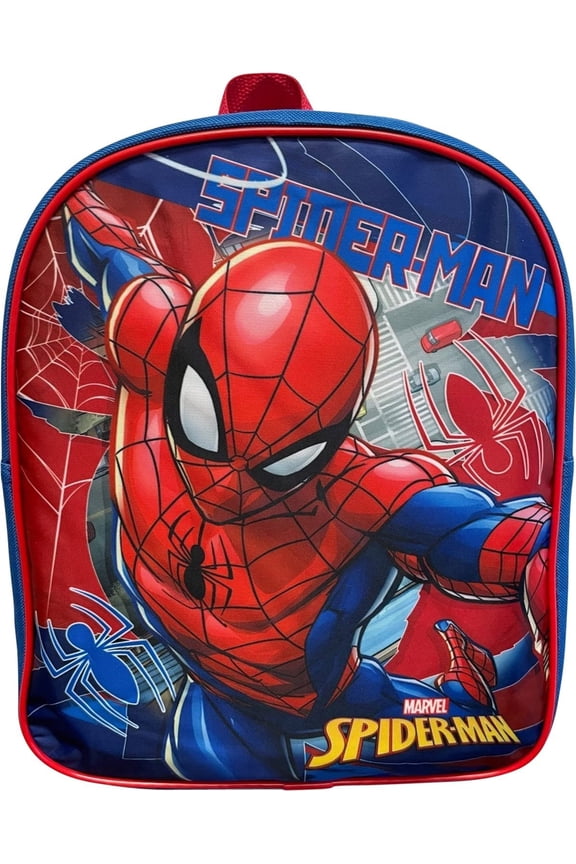 Spider-Man Toddle Boy 12 Inch Mini Backpack Blue-Red