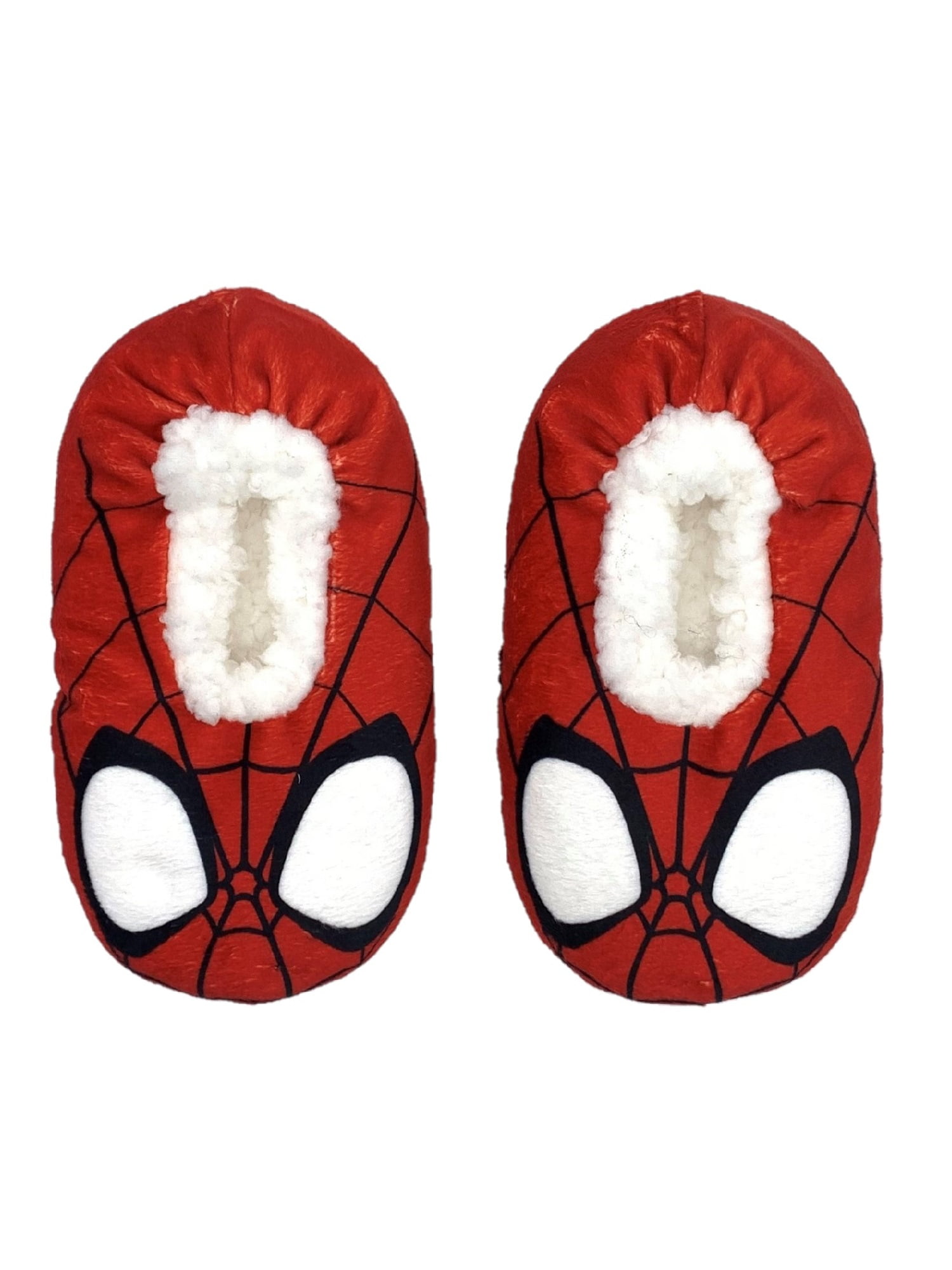 Spider-Man, Toddler Boy Fuzzy Babba Slipper Socks, 1-Pack, Sizes 2T-3T ...