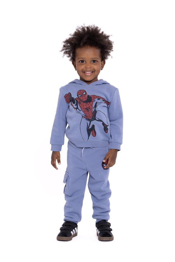 Spider-Man Toddler Boy Hoodie and Joggers Set, Sizes 12M-5T