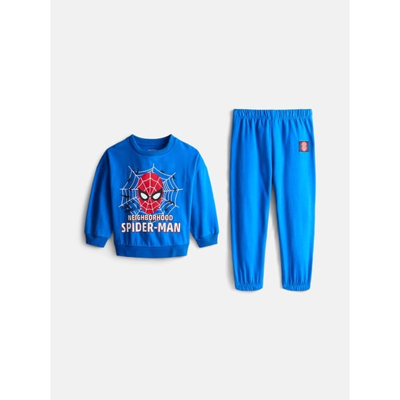 Spiter House Spider-Man Toddler Boys Graphic Crewneck Sweatshirt and Jogger Pants ...