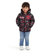 SPIDER-MAN Toddler Boy Puffer Jacket, Sizes 2T-5T