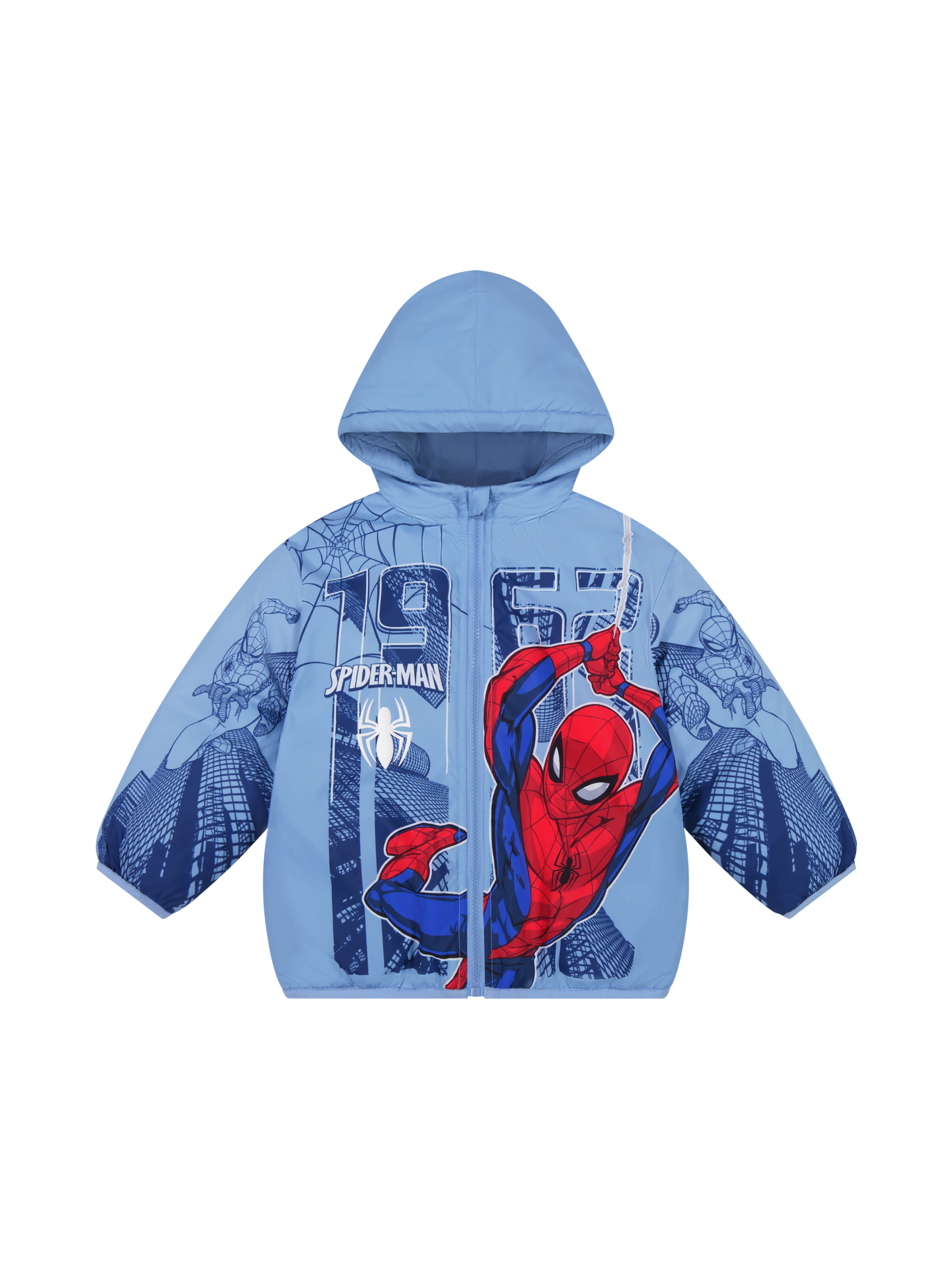 Spider-Man Toddler Boy Puffer Jacket, Sizes 12 Months-5T