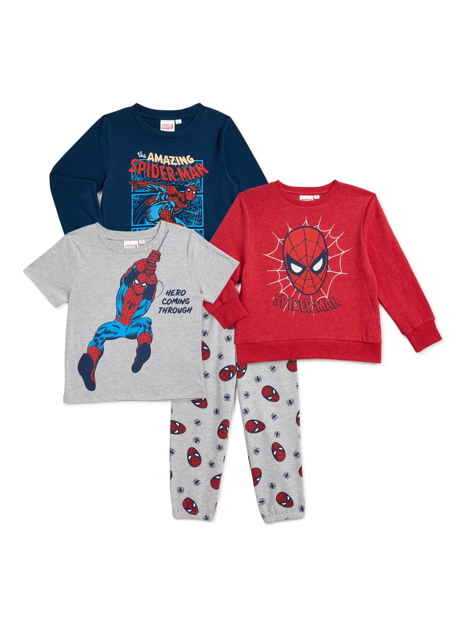Spiderman Tracksuit Sweatshirt Jogger Set OOTD Terno Boys 18 Months - 5 Years Old SS98