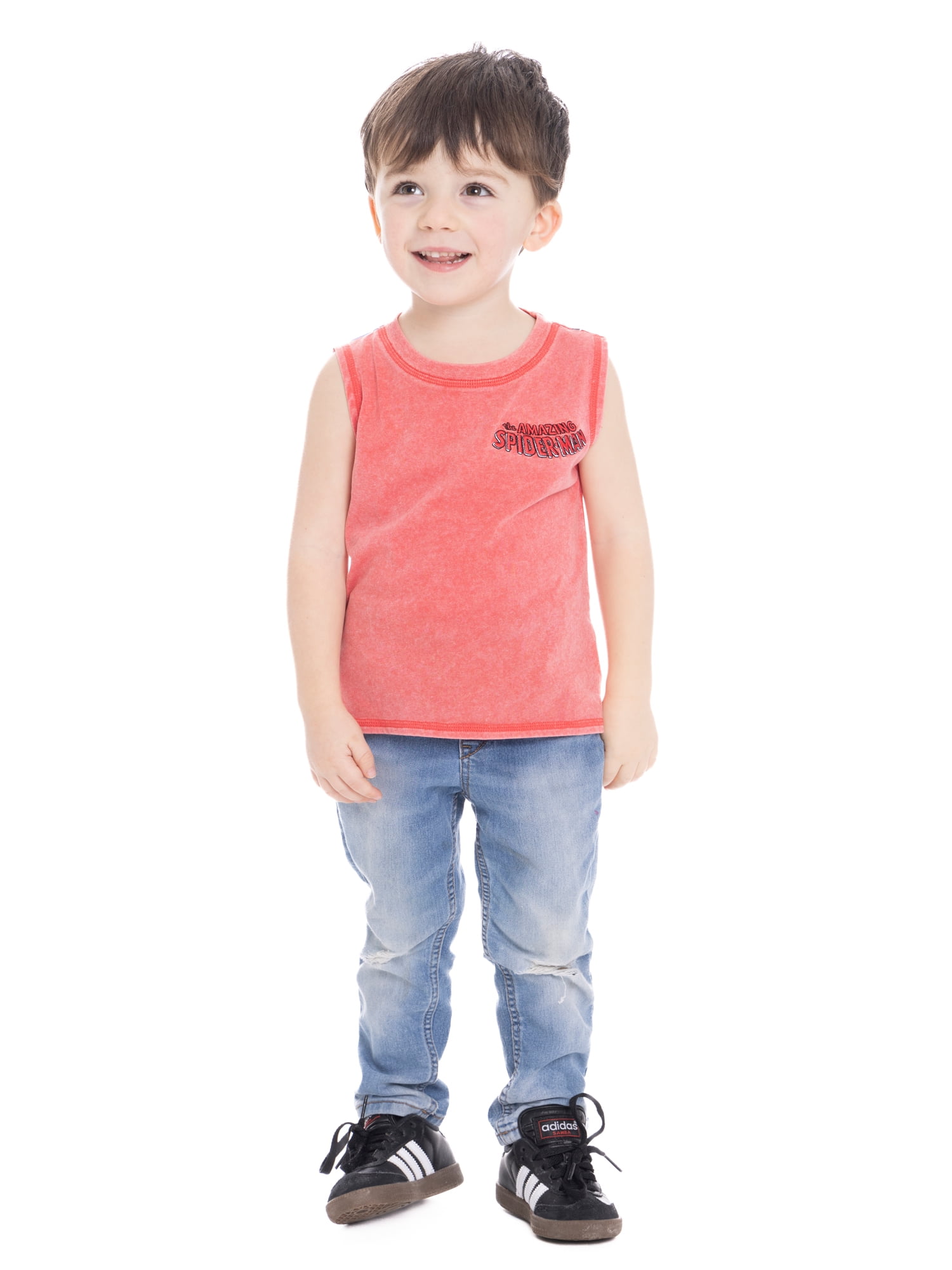 Spider-Man Toddler Boy Tank Top with Front and Back Graphics, Sizes 12M-5T