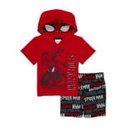 Spider-Man Toddler Boys Cosplay Hooded Top and Shorts Set, 2-Piece, Sizes 2T-5T