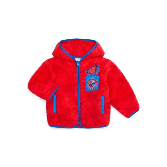 Character Toddler Boy Faux- Shearling Zip Jacket with Hood, Sizes 2T-5T