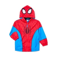 Spider-Man Character Toddler Cosplay Windbreaker (Spiderman, Sizes 2T-5T)