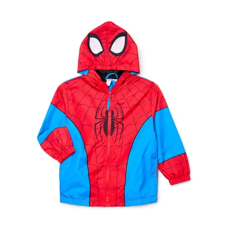 Spider-Man Character Toddler Cosplay Windbreaker, Sizes 2T-5T