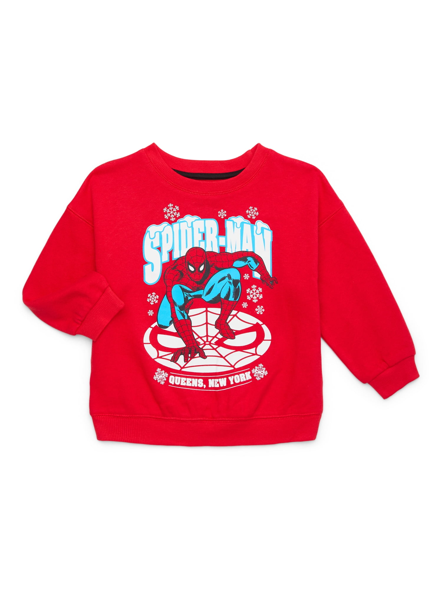 Spider-Man Toddler Boy Holiday Crewneck Sweatshirt, Sizes 12M-5T