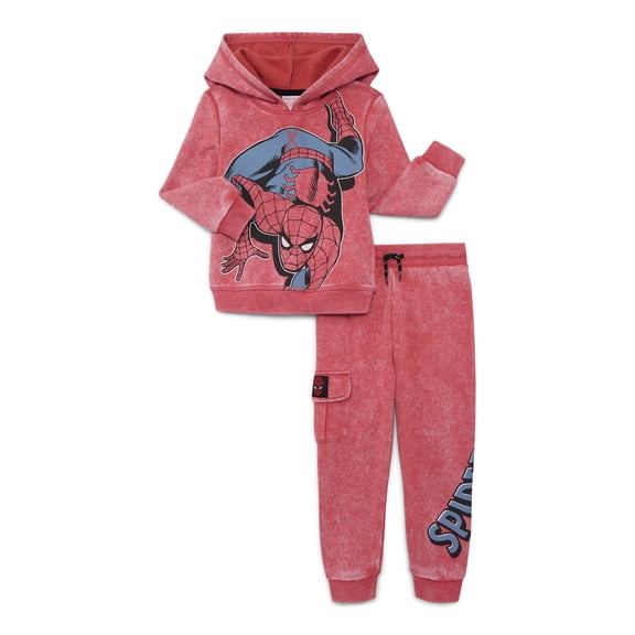 Spider-Man Toddler Boys' Graphic Hoodie and Jogger Pants Set, 2-Piece, Sizes 12M-5T