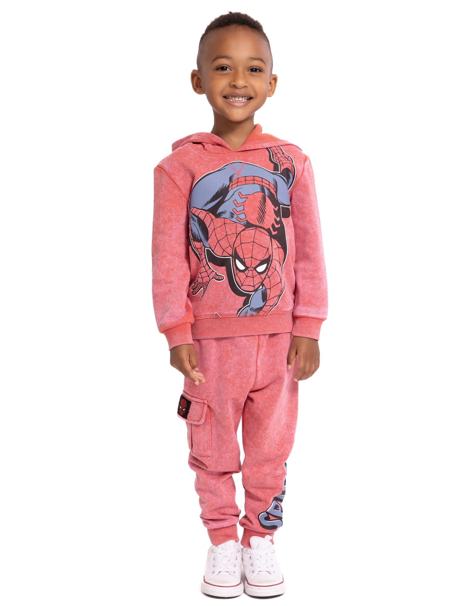 Spider-Man Toddler Boys' Graphic Hoodie and Jogger Pants Set, 2-Piece, Sizes 12M-5T