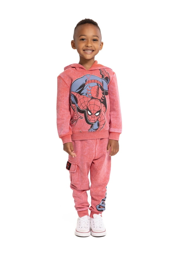 Spider-Man Toddler Boys' Graphic Hoodie and Jogger Pants Set, 2-Piece, Sizes 12M-5T