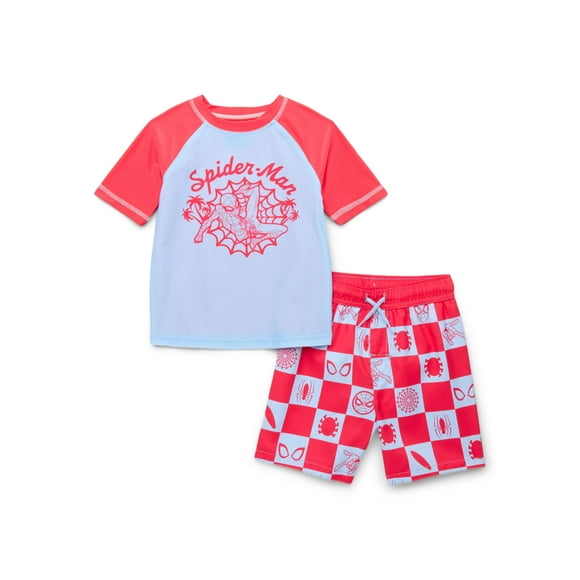 Character Toddler Boy Rash Guard and Swim Shorts Set, 2-Piece, Sizes 12M-5T