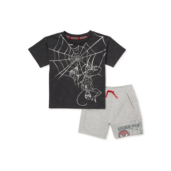 Spider-Man Toddler Boys T-Shirt and Shorts Set, 2-Piece, Sizes 18M-5T
