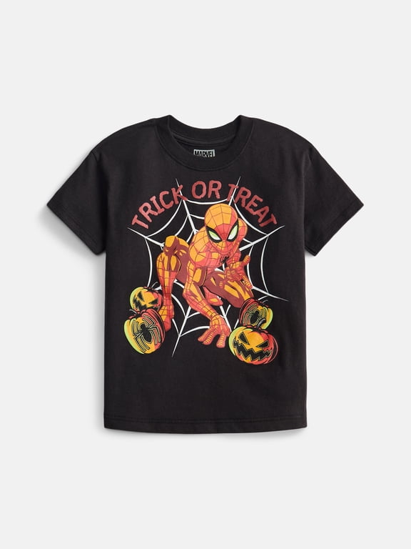 Toddler Boys Halloween Crewneck Tee with Short Sleeves, Sizes 12M-5T