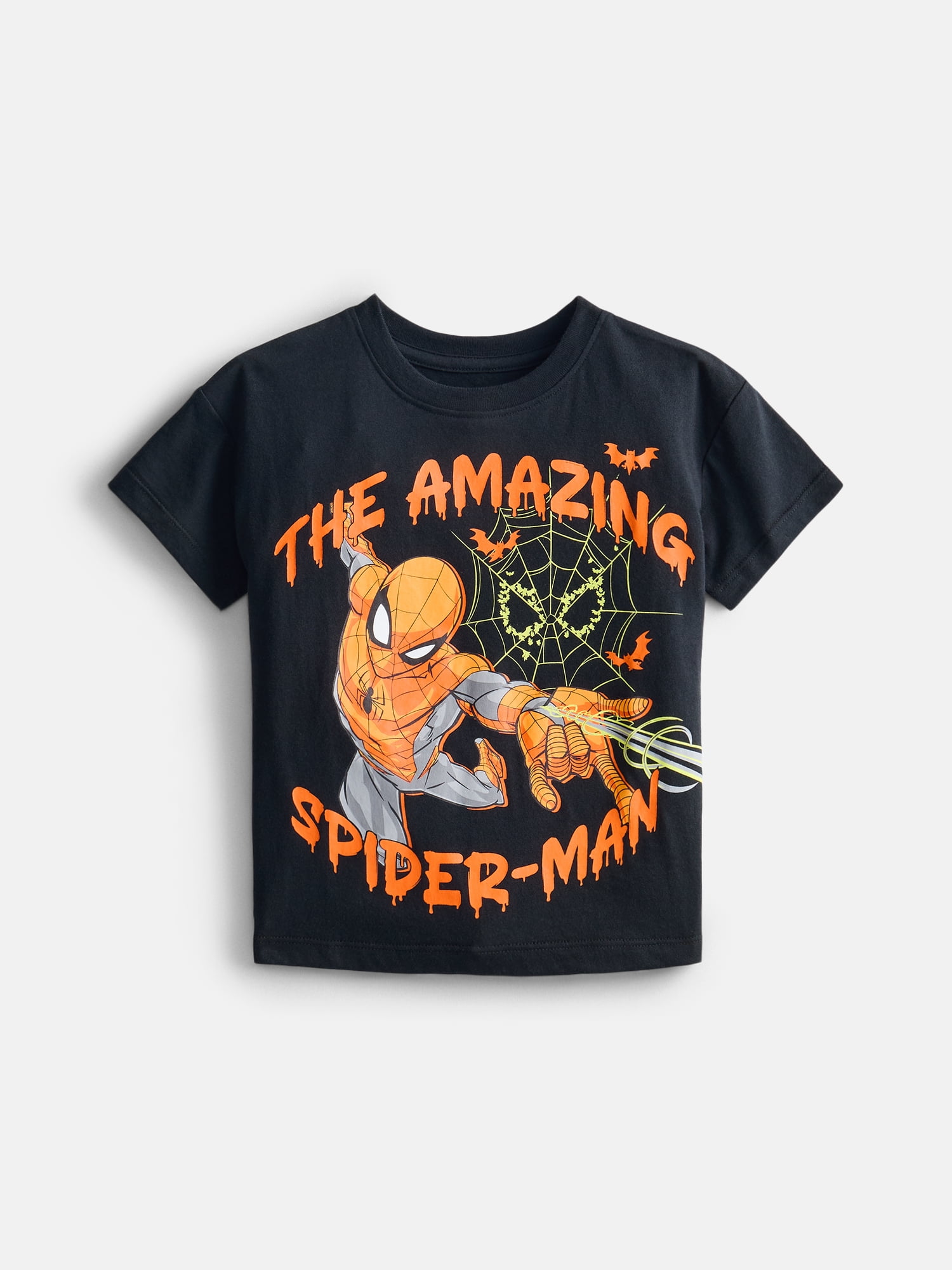 Spider-Man Toddler Boys Halloween Graphic Tee with Short Sleeves, Sizes 12M-5T
