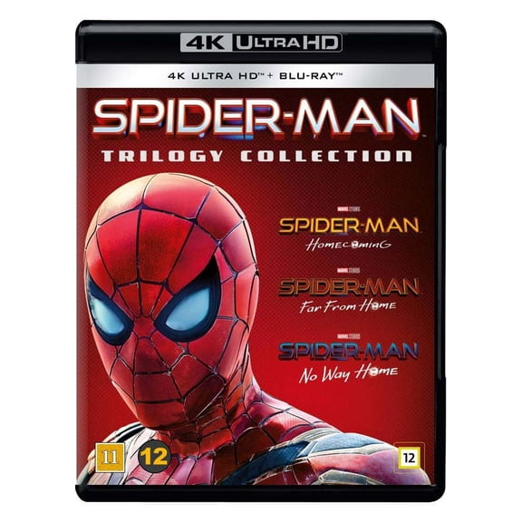 Spider-Man Trilogy 4K - 6-Disc Set ( Spider-Man: Homecoming / Spider-Man: Far from Home / Spider-Man: No Way Home ) [ Blu-Ray, Reg.A/B/C Import - Denmark ]