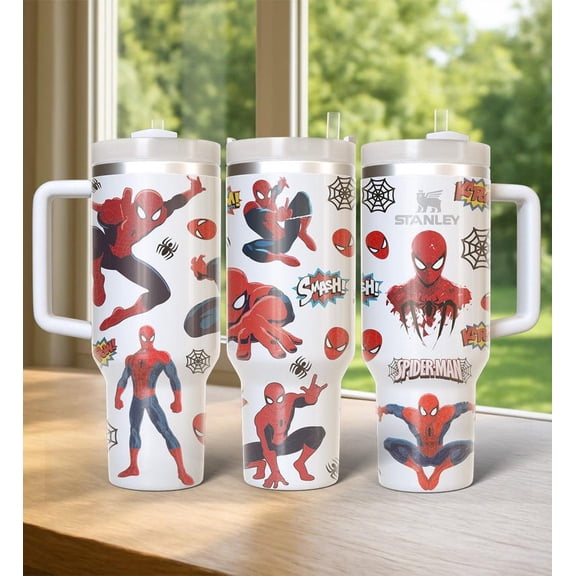 Spider-Man Tumbler, Superhero Tumbler 40 OZ, Movie Coffee Tumbler, Eddie Brock Tumbler, Symbiote Spider Insulated Tumbler