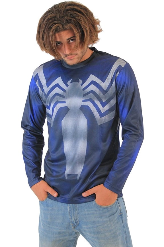 Spider-Man Venom Symbiote Sublimated Long Sleeve Costume Adult T-Shirt