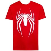 Spider-Man Video Game Logo Red Men's T-Shirt-2XLarge