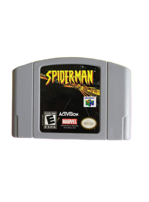 Spider Man Video Games Cartridge Card for N 64 Us Version