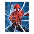 thumbnail image 1 of Spider-Man Silk Touch Throw Blanket, "Web City Blues", 40x50, 1 each, 1 of 1