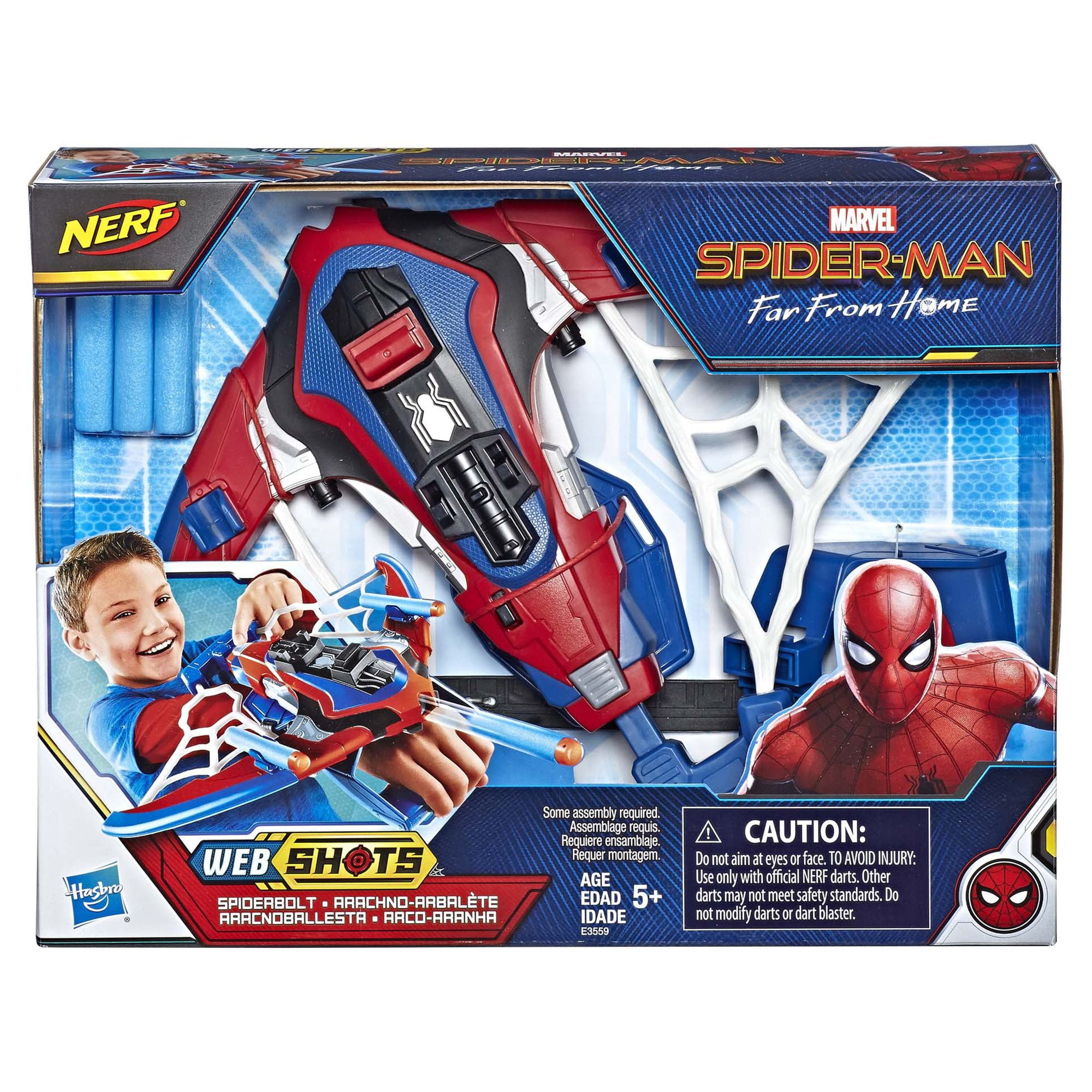 Spider-Man Web Shots Spiderbolt NERF Powered Blaster Toy