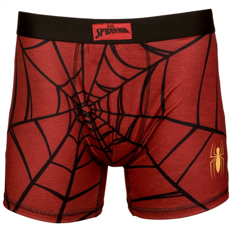 Spider-Man Web and Small Symbol Boxer Briefs-3XLarge (48-50