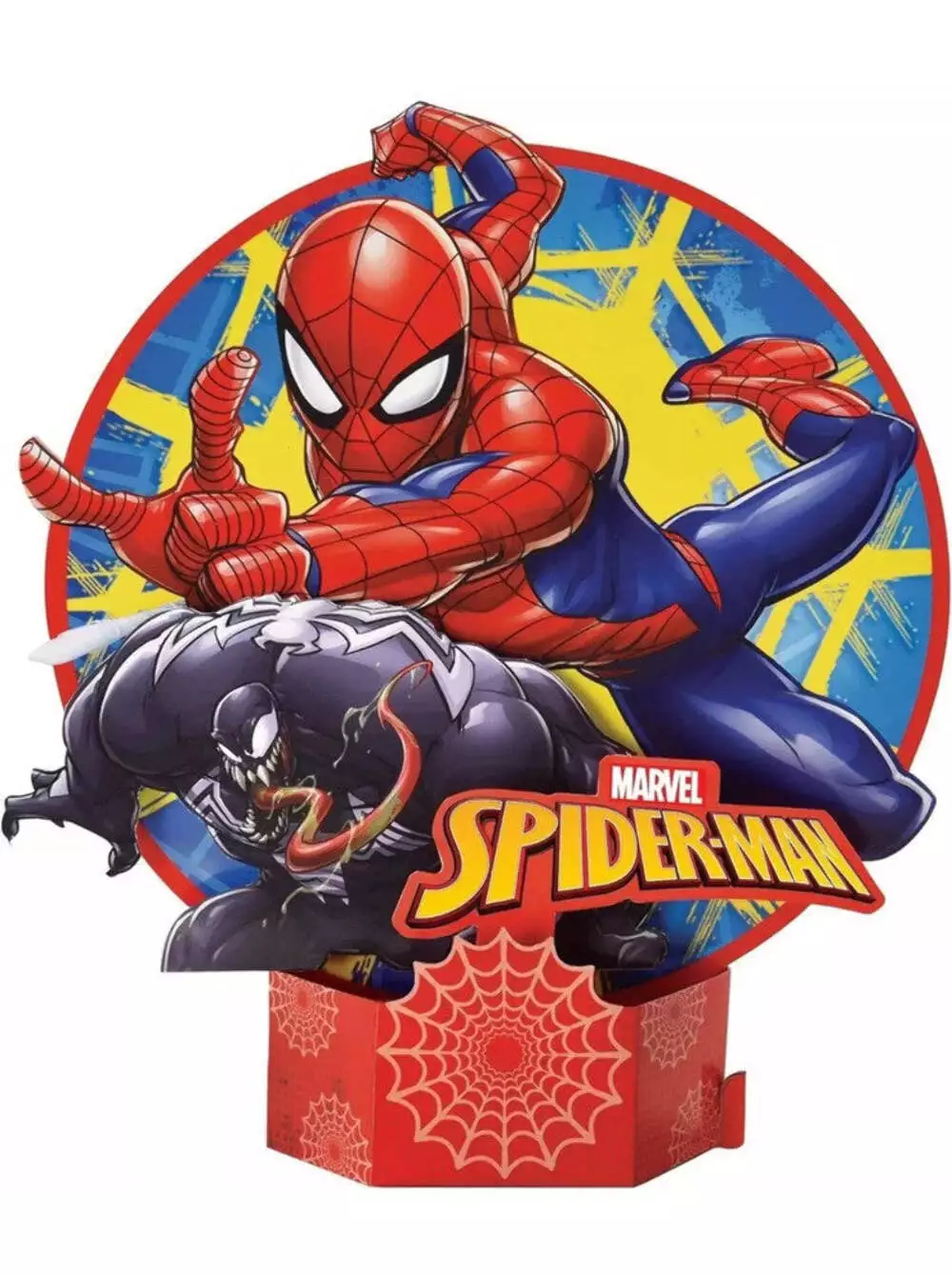 Spider-Man Webbed Wonder Square Party Plates - 7 Inch, 8 Count