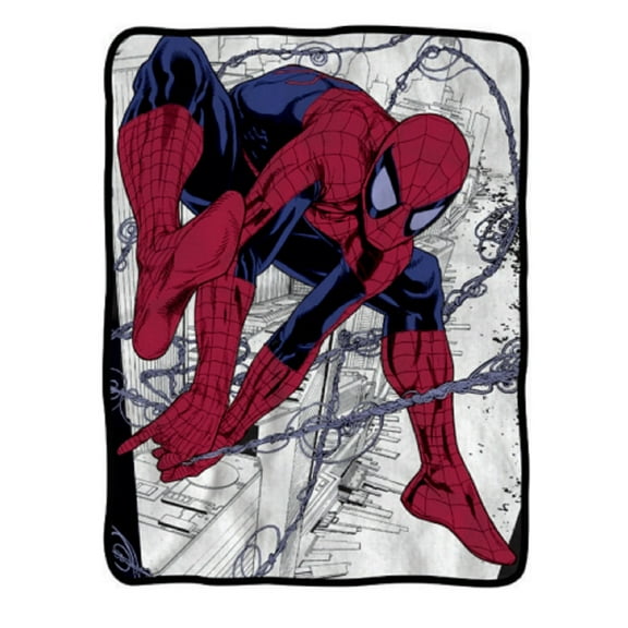 Spider-Man Webslinger Marvel Flannel Fleece Throw Super Soft Lightweight Fleece Blanket 45x60in