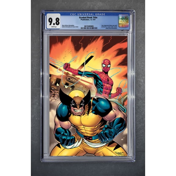 Spider-Man & Wolverine 1 CGC Universal Series 9.8 Sajad Shah Variant B Virgin LTD 1000