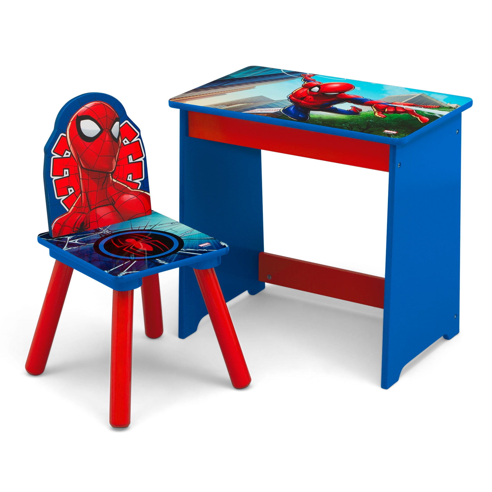 Classic Disney Marvel Spiderman Art Desk Set - Bundle with Spiderman Lap  Desk with Coloring Pages, Coloring Utensils, Stickers and More (Superhero