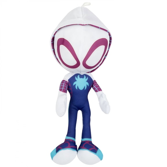 Spider- Gwen 860808 9 in. Spider - Man & His Amazing Friends Plush Doll, White