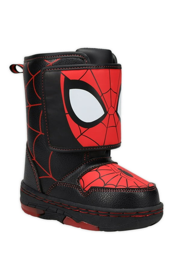 Spider-Man by Marvel Toddler Boys Winter Light-up Mid-Calf Boot, Sizes 6-11, Medium Width