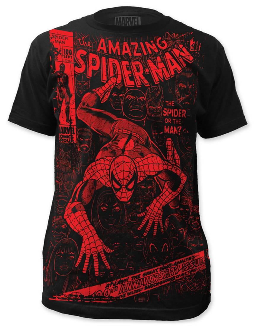 Single Large - T-Shirt Cover 30 No.100 tsspd100cvrblk-L Black Spider-Man Spider-Man
