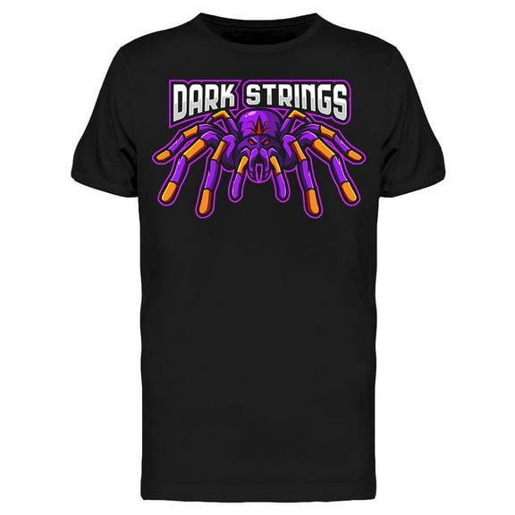 Spider Mascot "dark Strings" T-Shirt Men -Image by Shutterstock, Male Medium