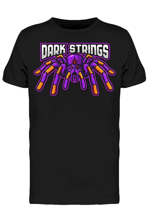 Spider Mascot "dark Strings" T-Shirt Men -Image by Shutterstock, Male x-Large