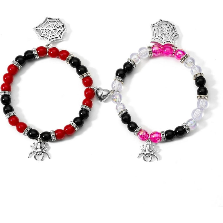 Spider Matching Bracelets for Couples Friendship Bracelets Couple Bracelets  Relationship Bracelets Heart Energy Stone Beads Bracelet Promise Bracelet