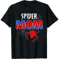 thumbnail image 1 of Spider Mom Family Birthday T Shirt Size S-5XL, 1 of 5