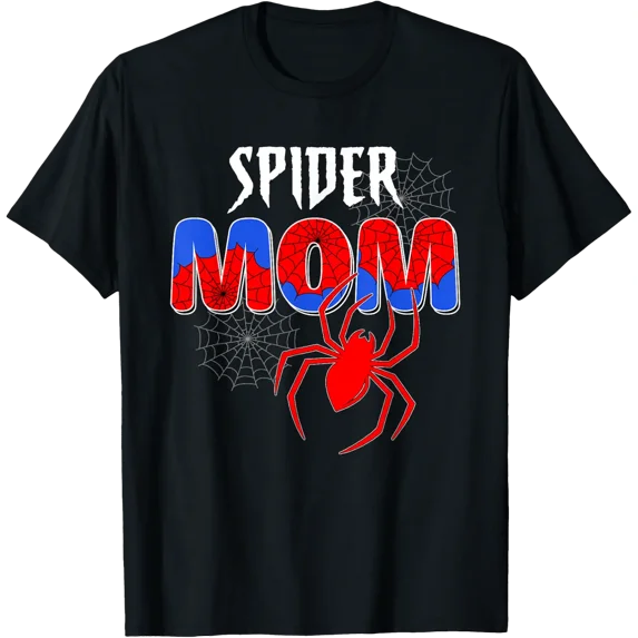 Spider Mom Family Birthday T Shirt Size S-5XL