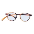 thumbnail image 1 of Spider Monkey Blue Light Filter Horn +2.00 Reading Glasses For Men For Women + Bundle with View Optique Eyewear kit, 1 of 2
