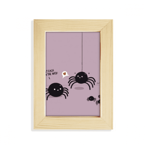Spider Pattern Insect Cobweb Illustration Desktop Display Photo Frame Picture Art Painting 5x7 inch