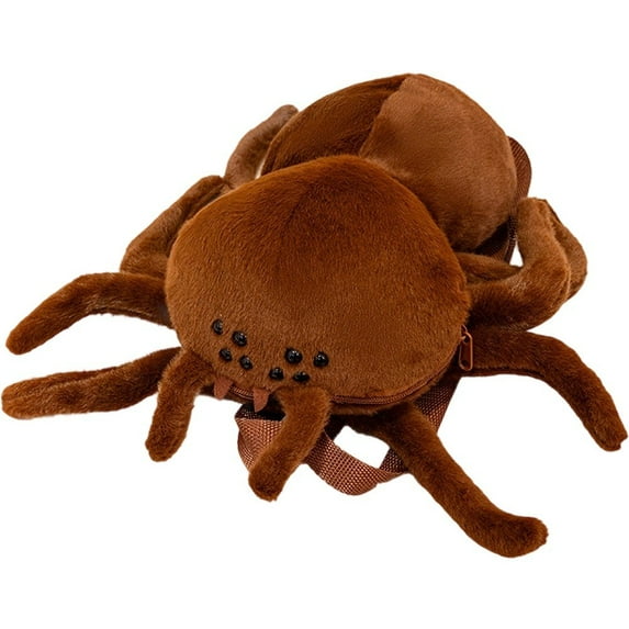 Spider Plush Backpack Stuffed Soft Animal Dolls Cartoon Insect Backpack Decorative Bag Adjustable Shoulder Strap Bag