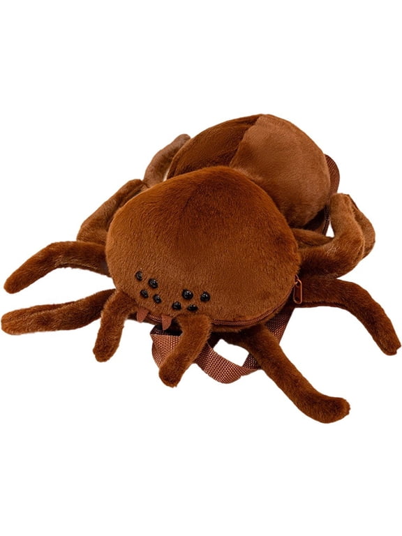 Spider Plush Backpack Stuffed Soft Animal Dolls Cartoon Insect Backpack Decorative Bag Adjustable Shoulder Strap Bag