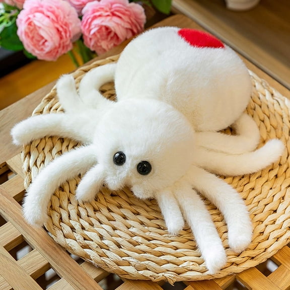 Spider Plush Toy Soft Large Arachnid Stuffed Animal for Spooky Theme Party Decor and Unique Goth Style Room Display Accents